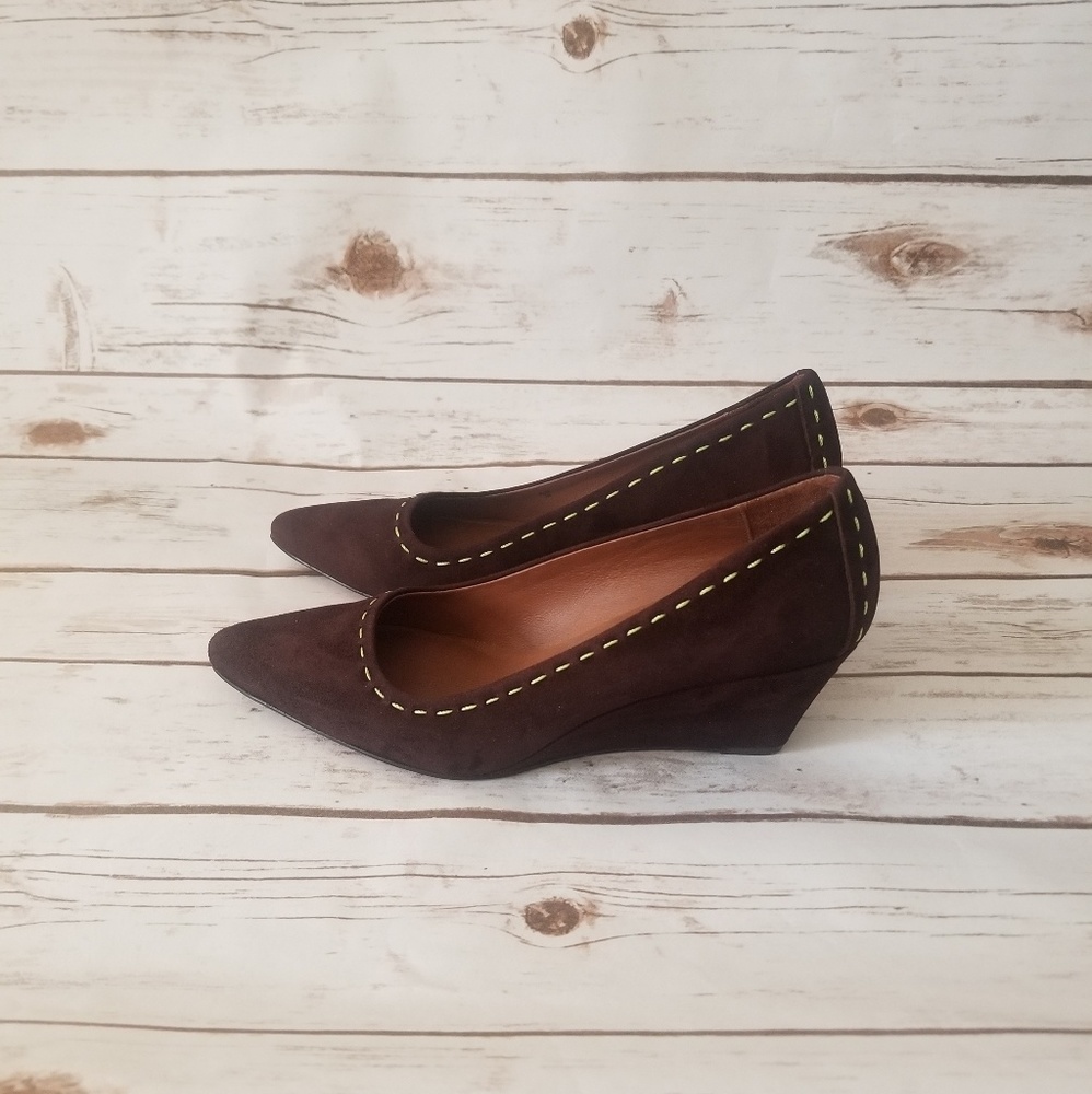 Donald J Pliner Brown Wedges Sz7